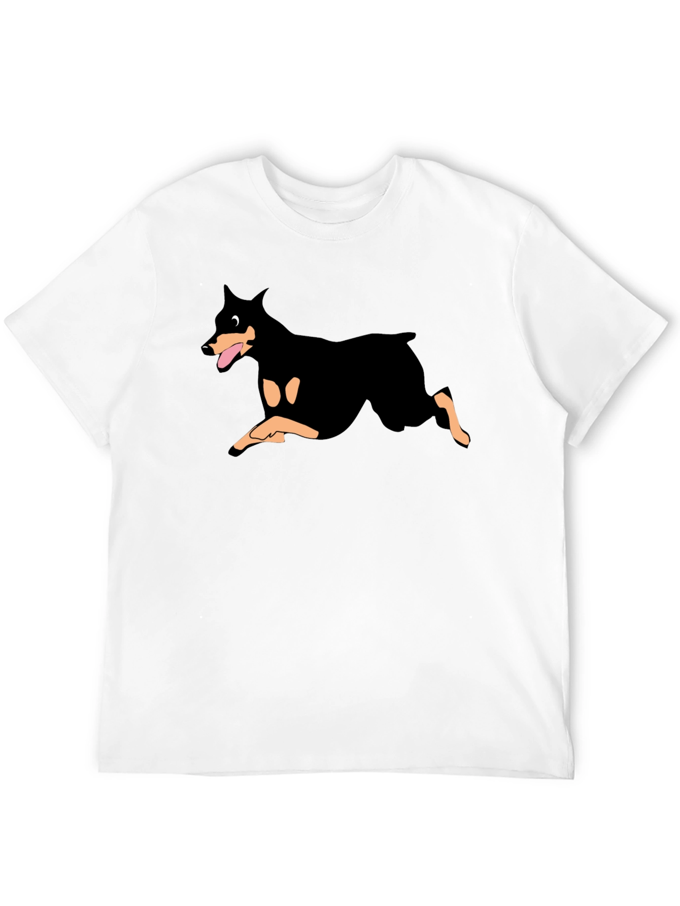 Doberman Graphic Black T-Shirt