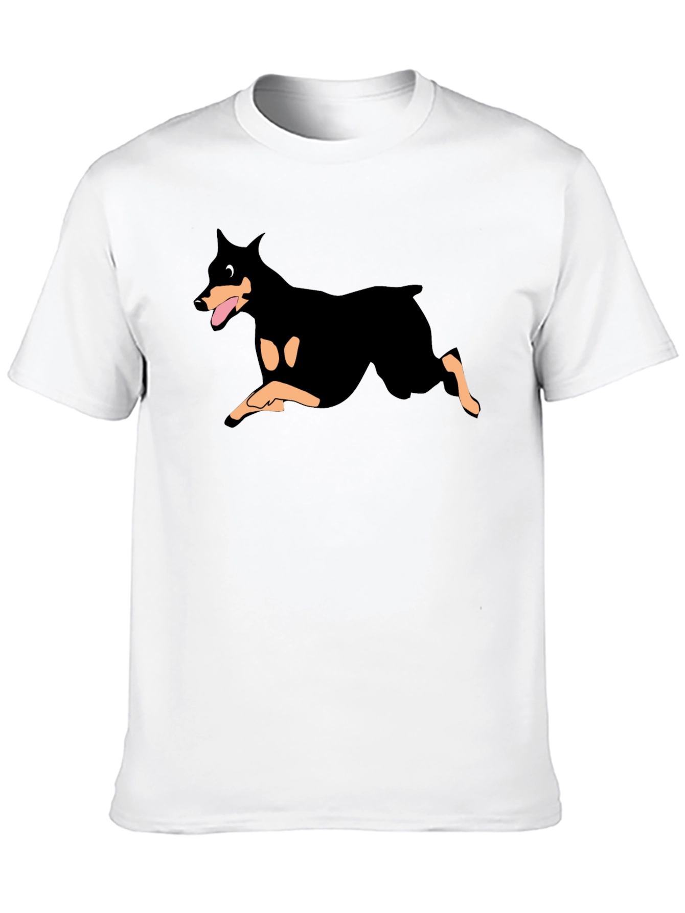 Doberman Graphic Black T-Shirt