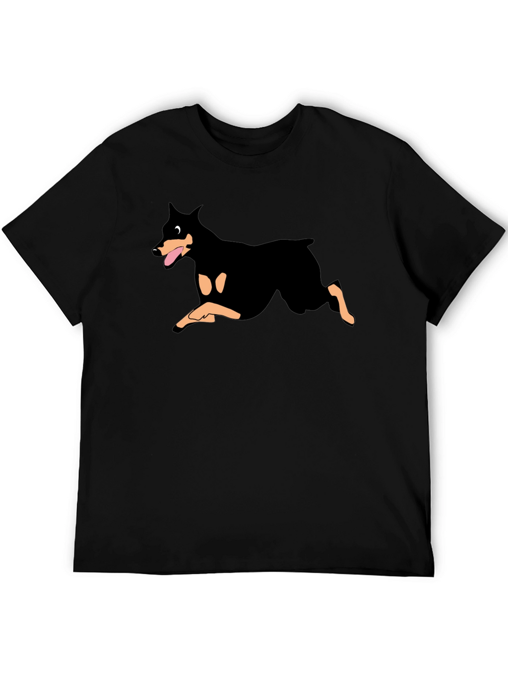 Doberman Graphic Black T-Shirt