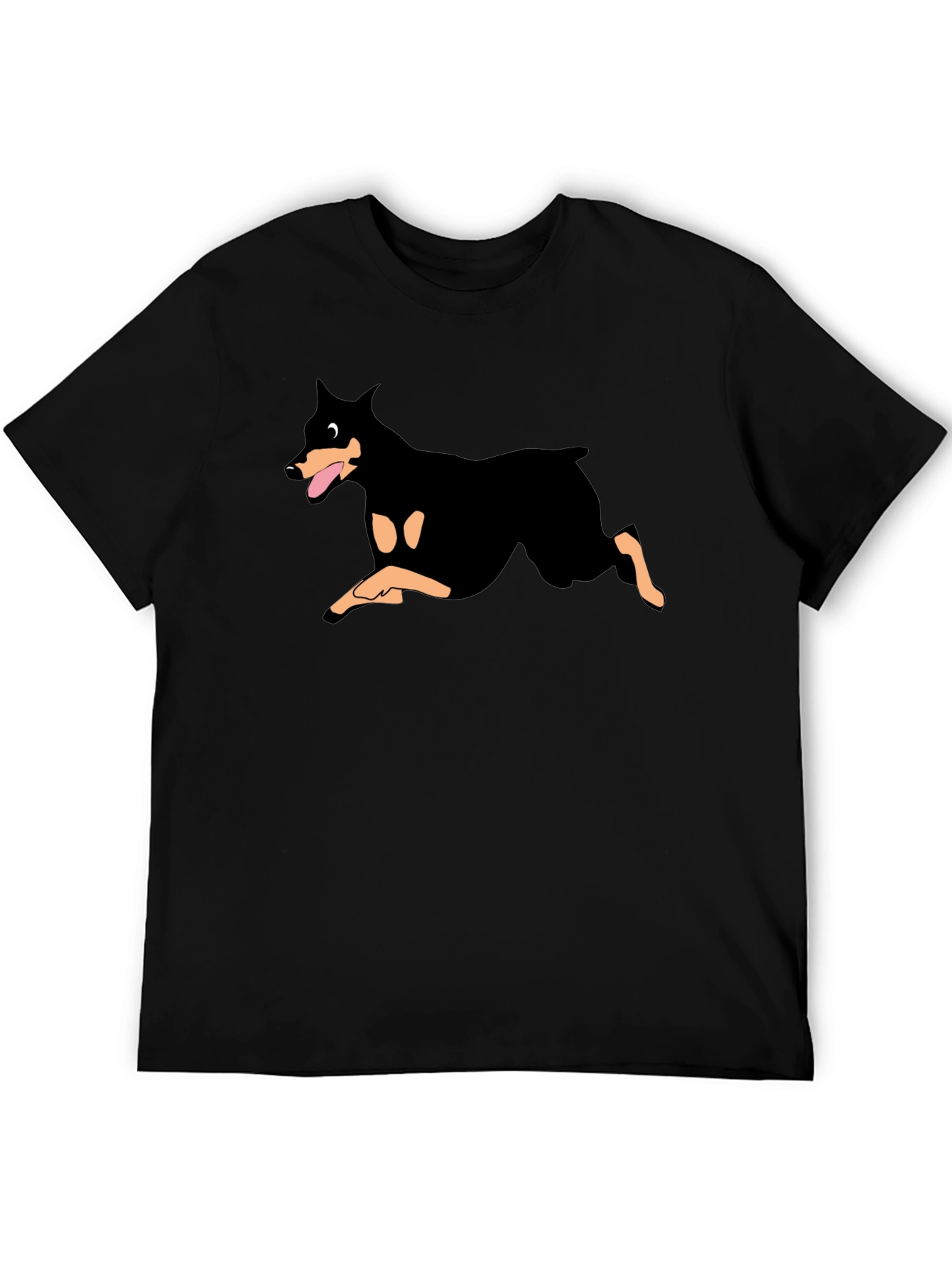Doberman Graphic Black T-Shirt