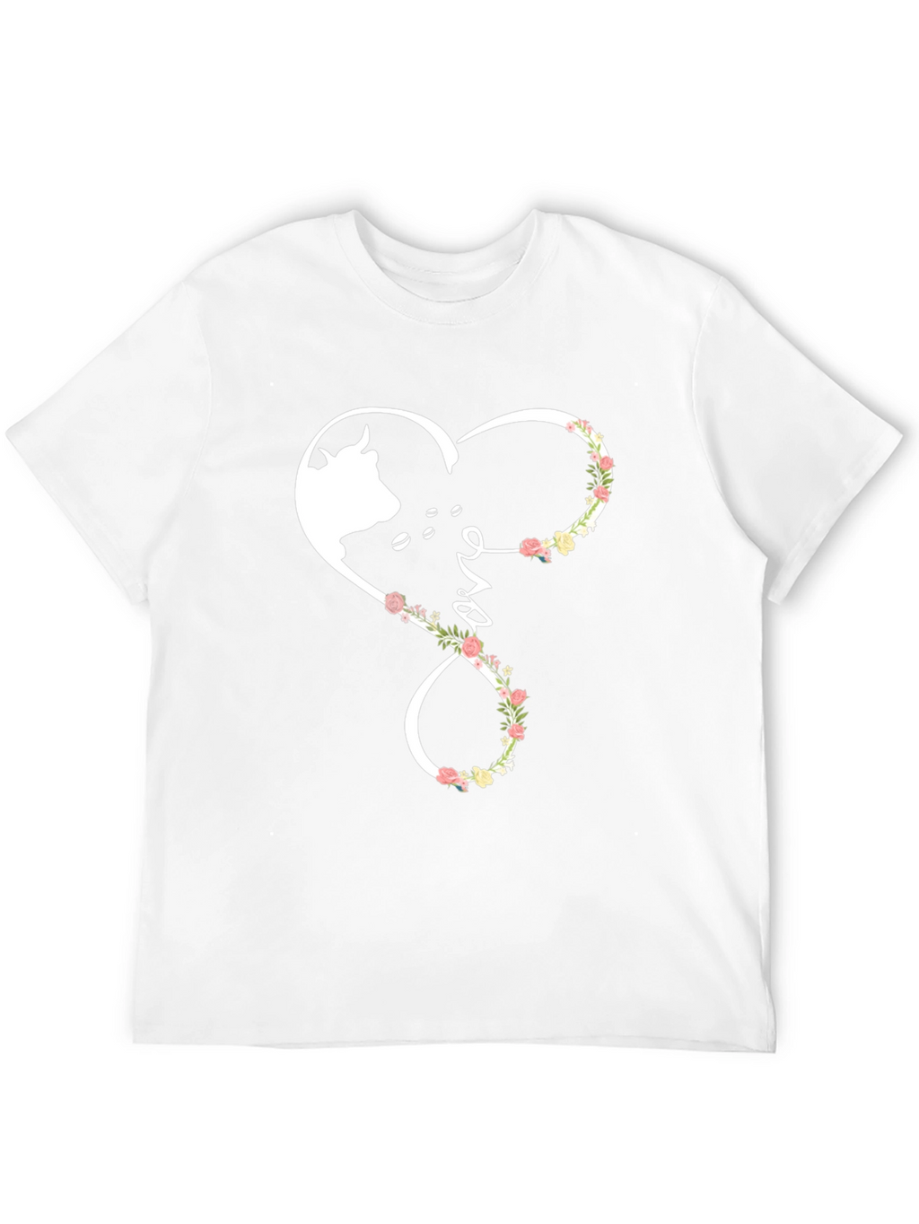 Cow Lover Heart Infinity T-Shirt