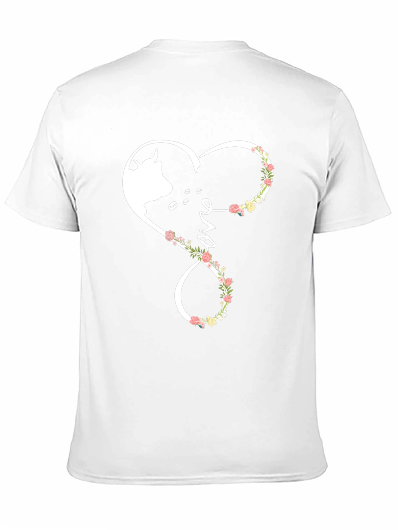 Cow Lover Heart Infinity T-Shirt