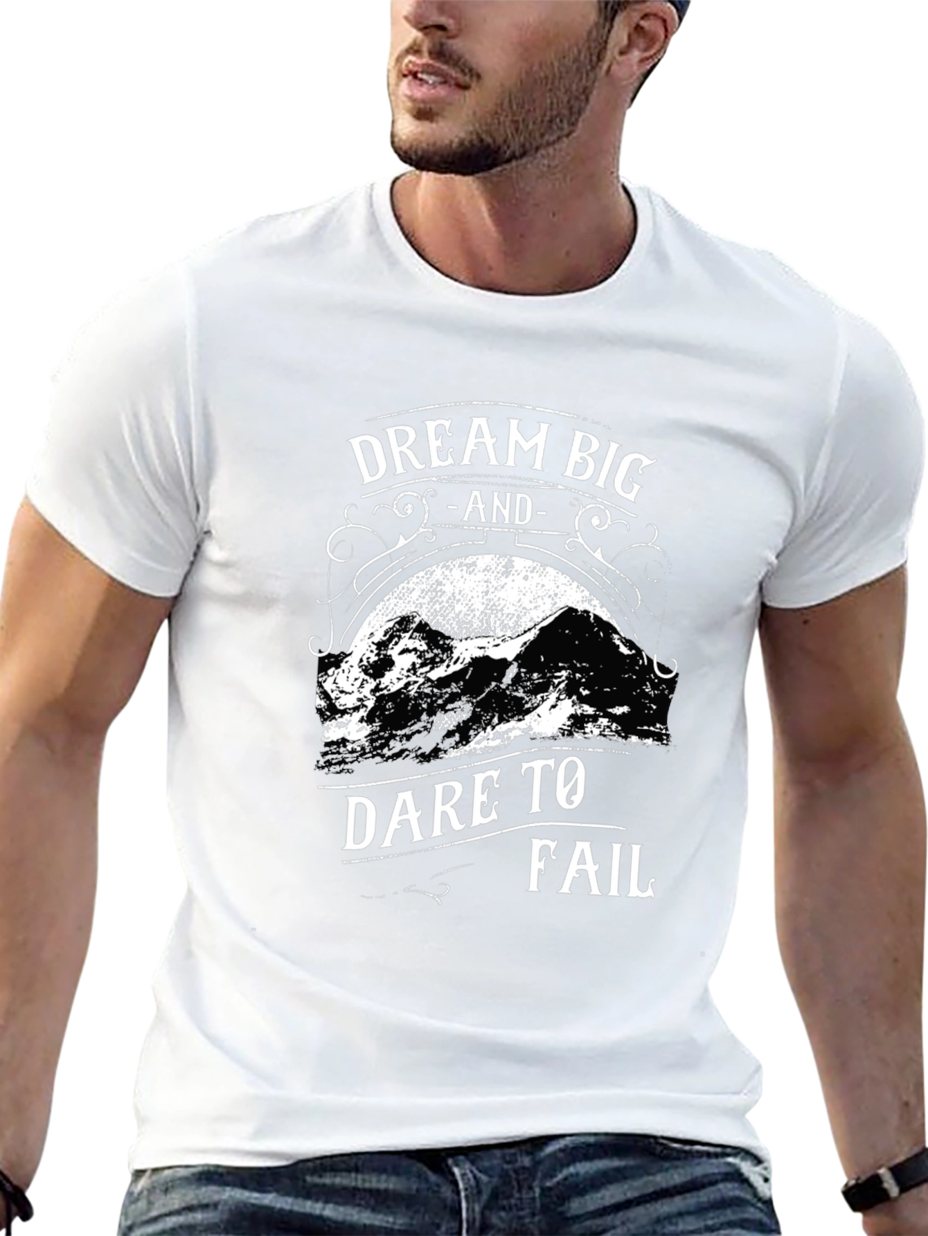 Dream Big Dare to Fail Black T-Shirt