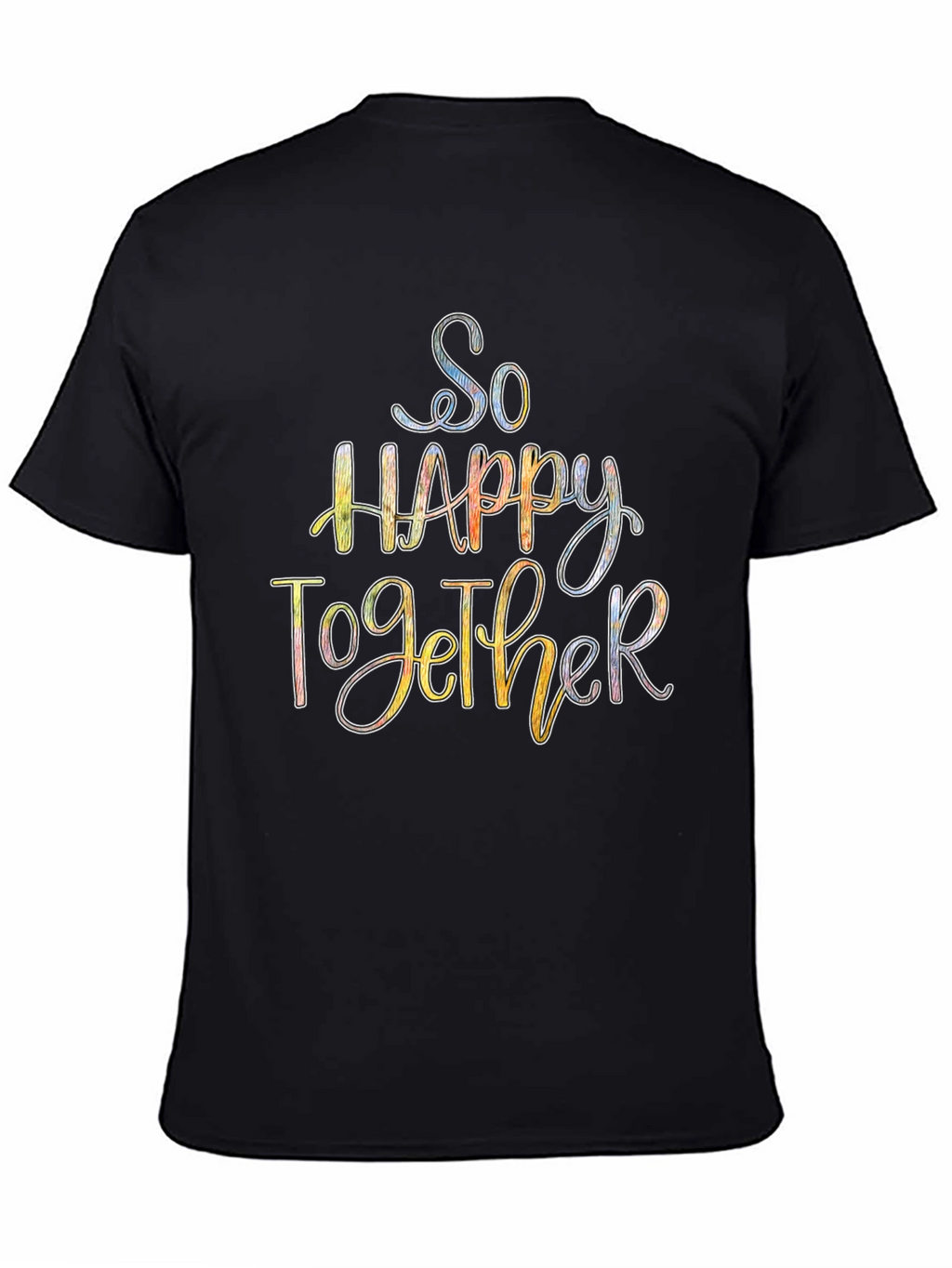 So Happy Together Graphic Tee - Black