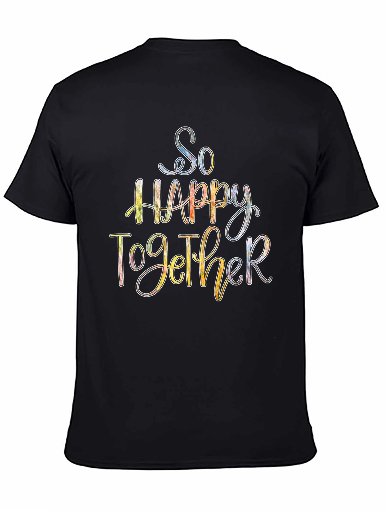 So Happy Together Graphic Tee - Black