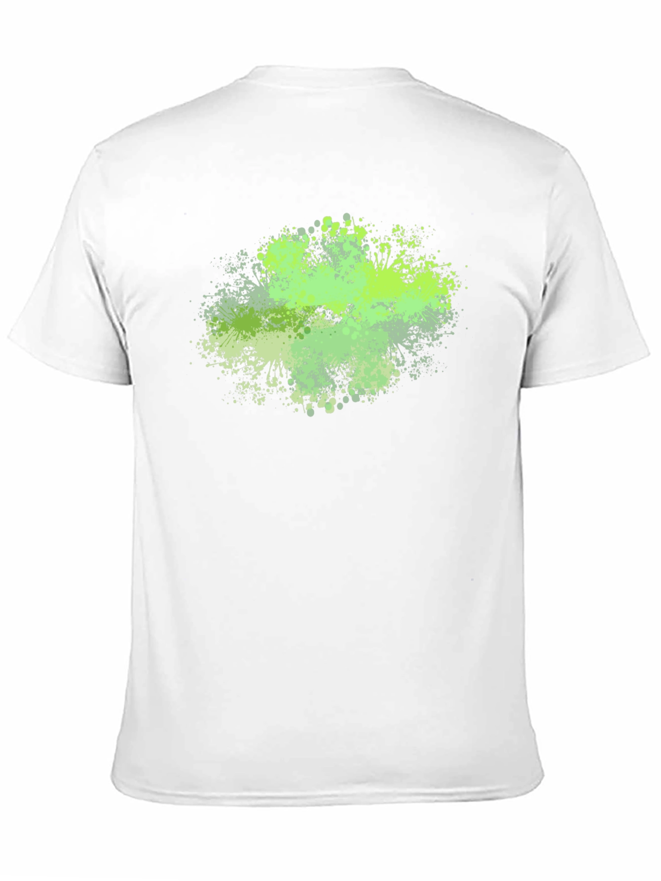 Abstract Green Splatter Graphic Tee