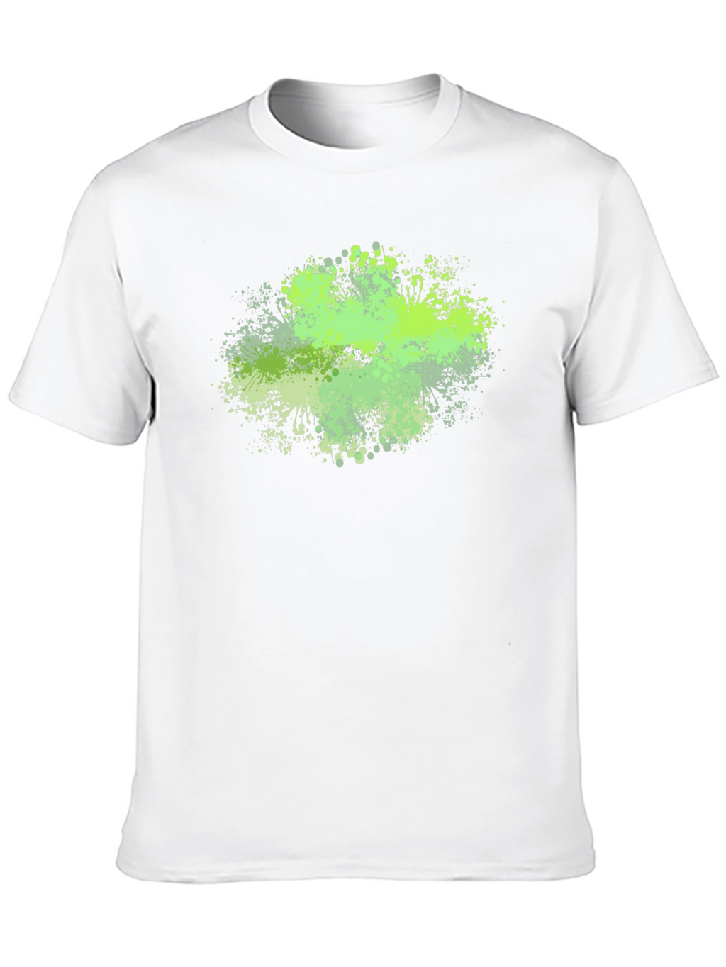 Abstract Green Splatter Graphic Tee