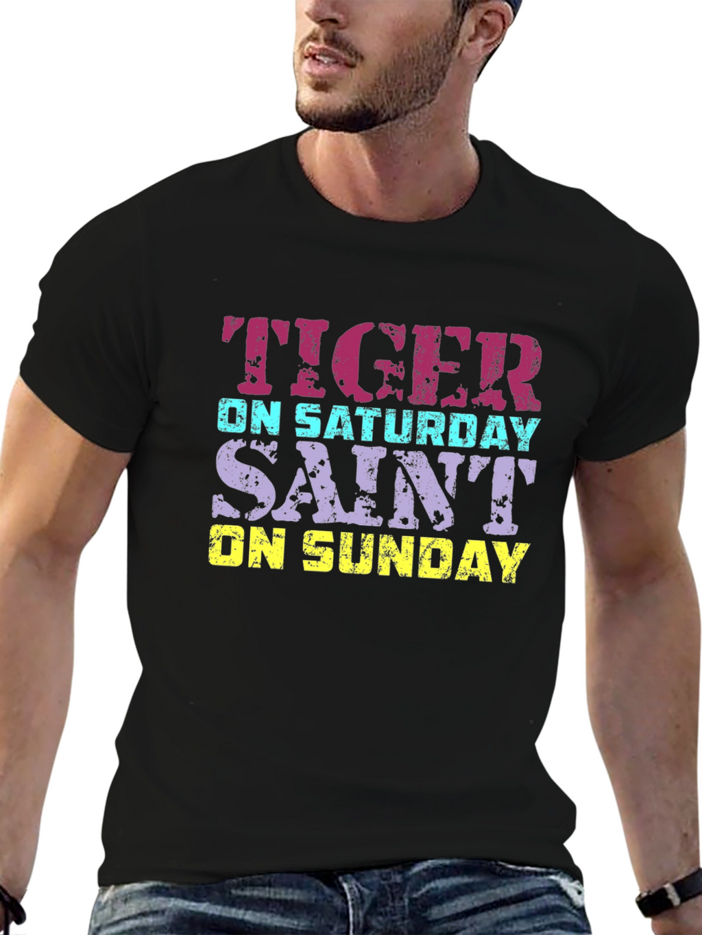 Tiger Saint Graphic T-Shirt - Saturday Sunday