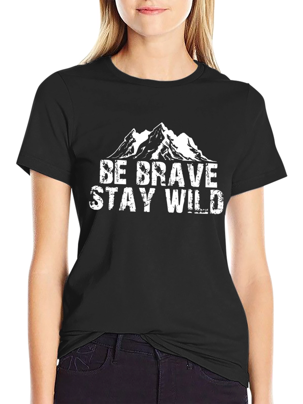 Be Brave Stay Wild Mountain Graphic Tee