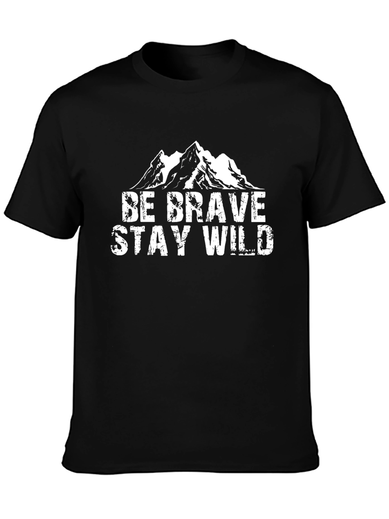 Be Brave Stay Wild Mountain Graphic Tee