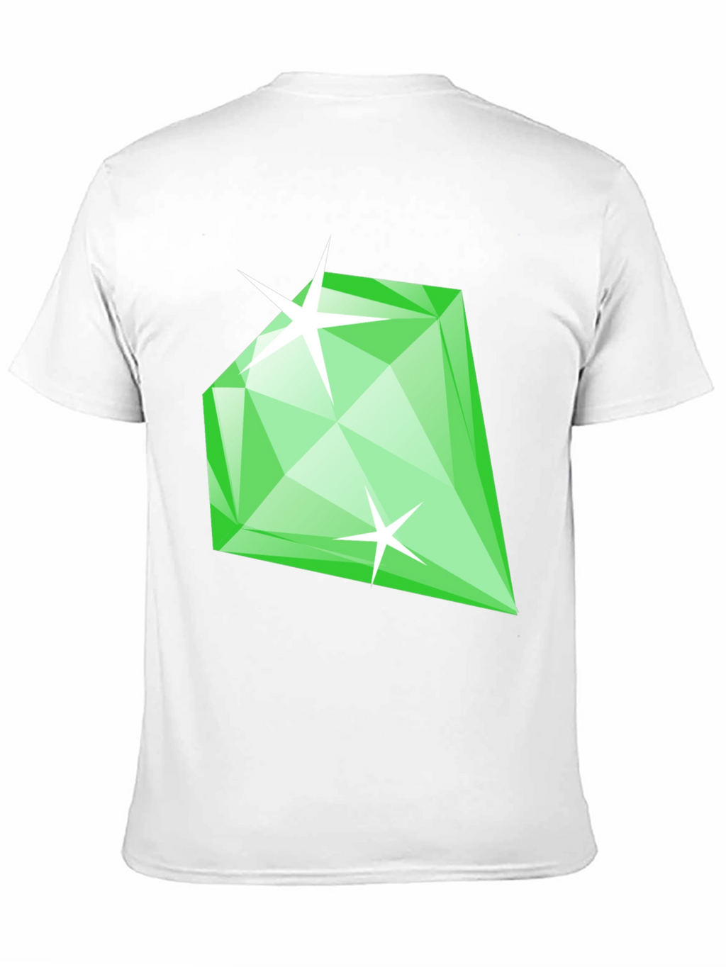 Emerald Green Diamond Gemstone Graphic T-Shirt