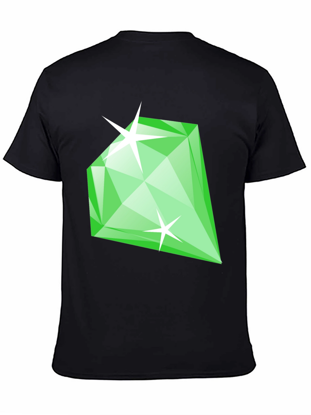 Emerald Green Diamond Gemstone Graphic T-Shirt