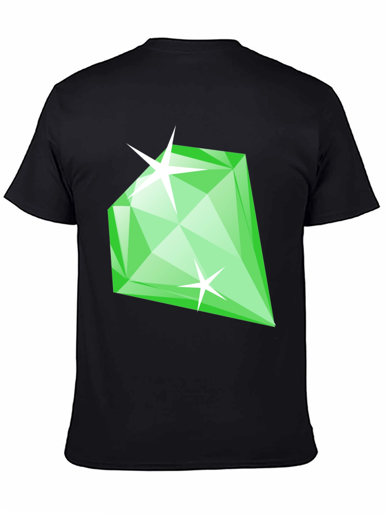 Emerald Green Diamond Gemstone Graphic T-Shirt