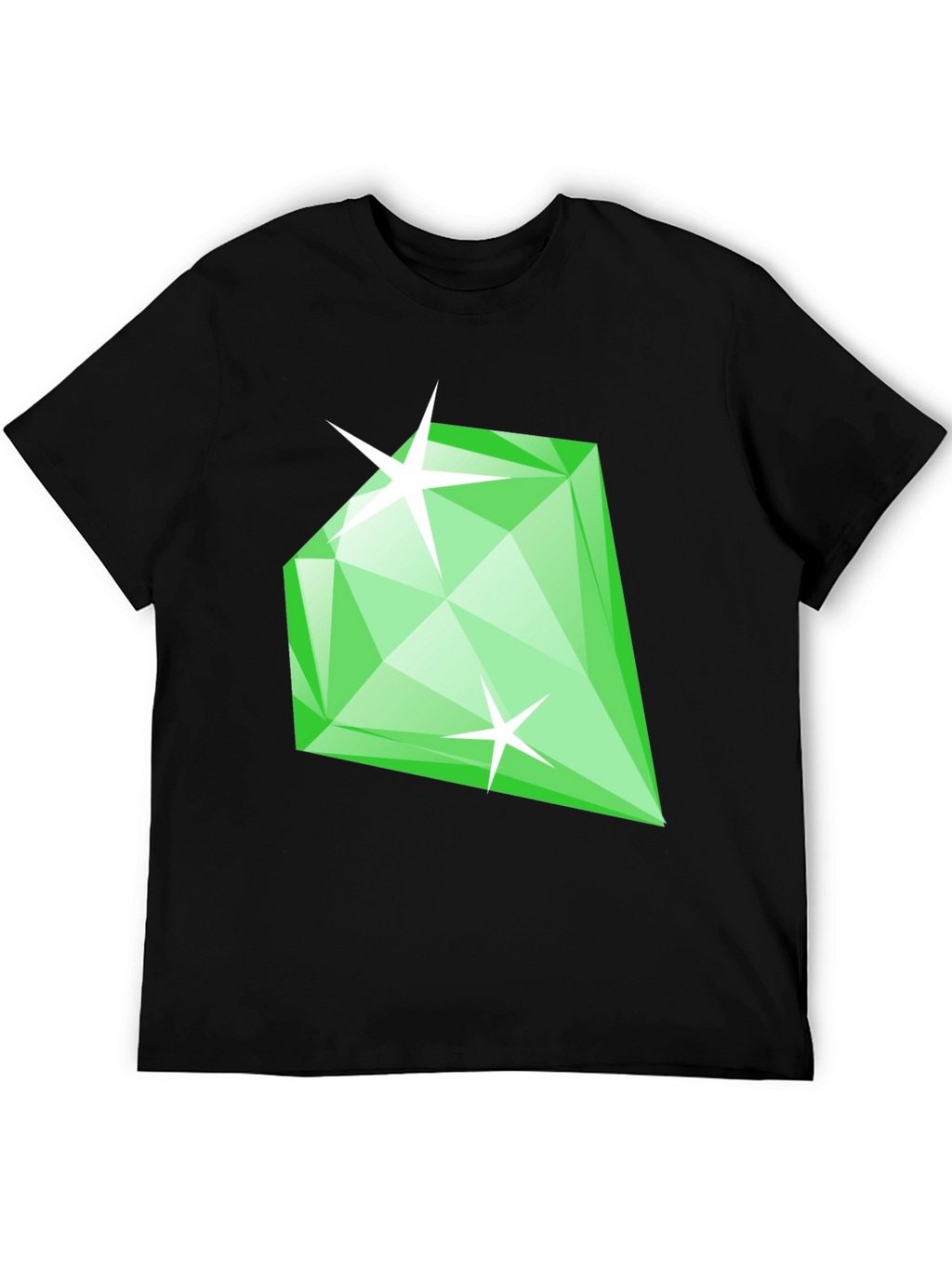 Emerald Green Diamond Gemstone Graphic T-Shirt