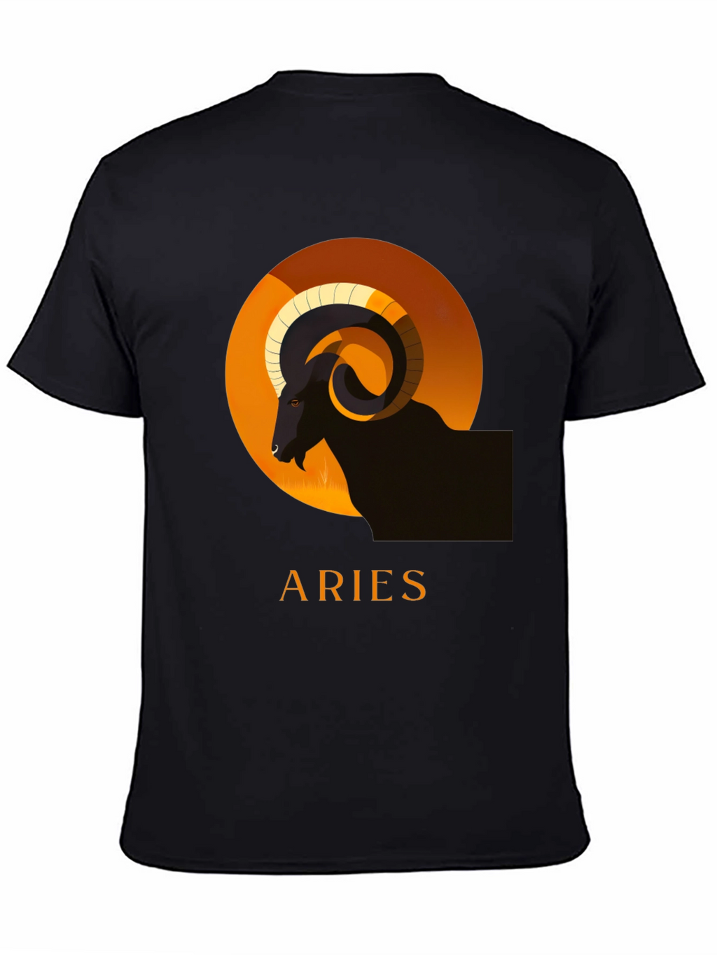 Aries Zodiac T-Shirt - Black Graphic Tee