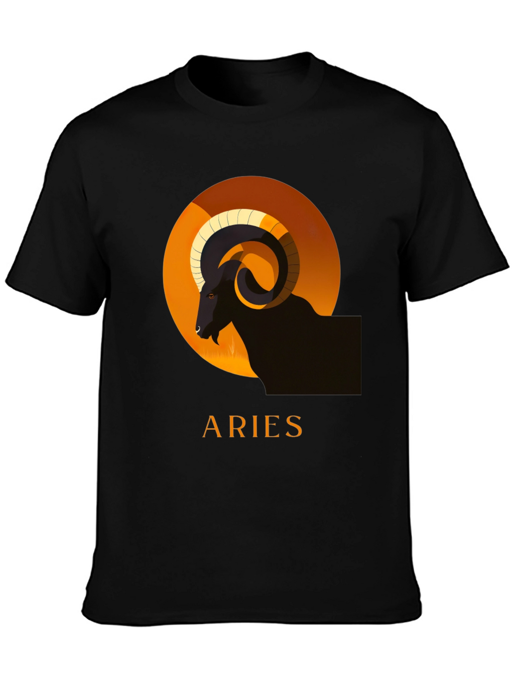 Aries Zodiac T-Shirt - Black Graphic Tee