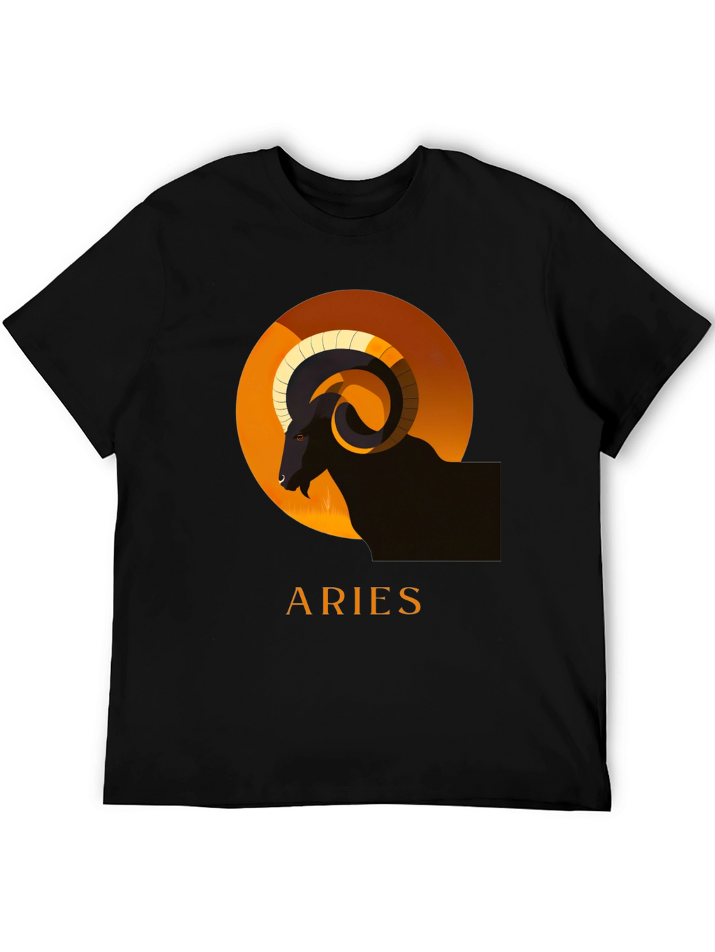 Aries Zodiac T-Shirt - Black Graphic Tee