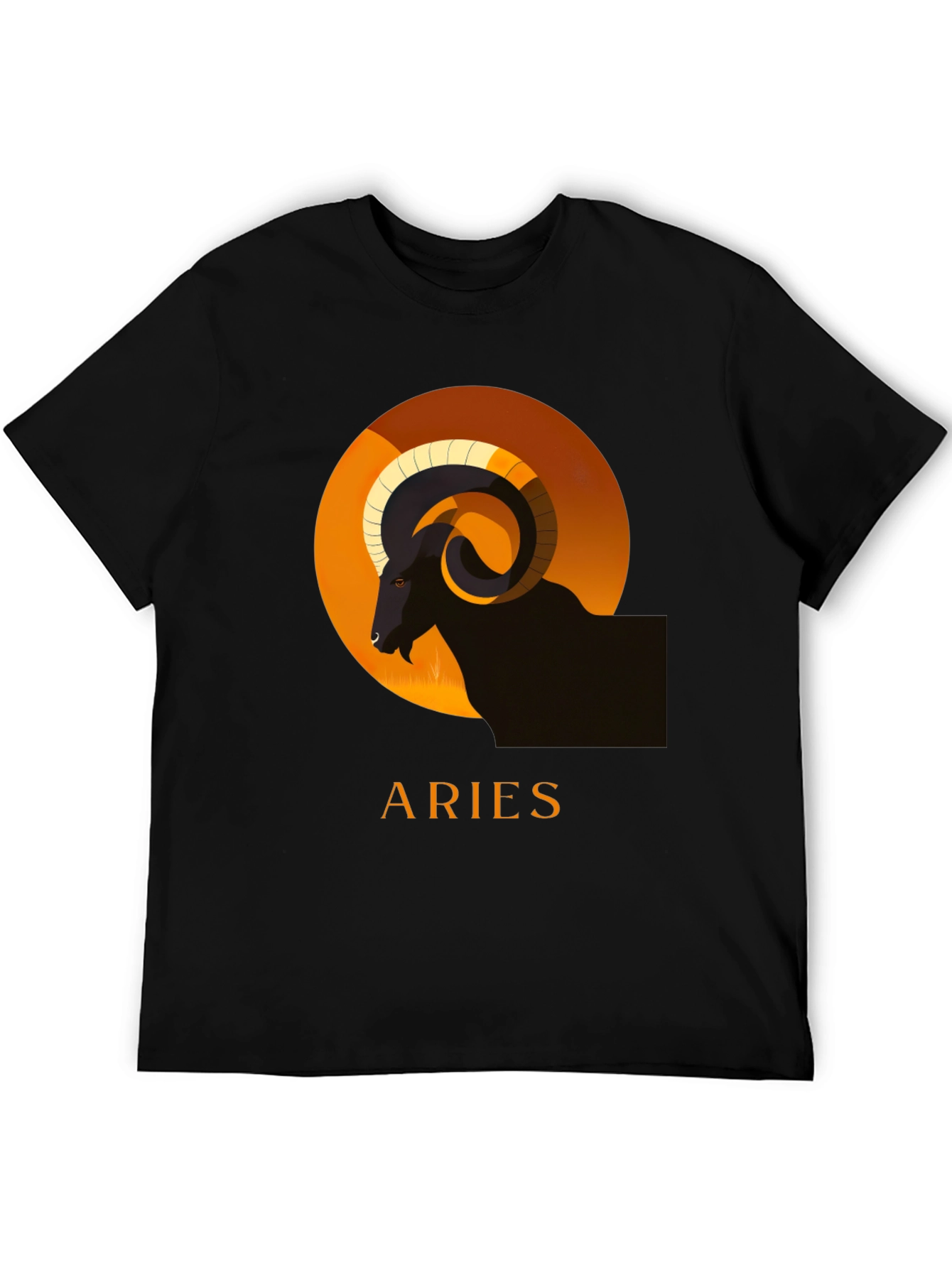 Aries Zodiac T-Shirt - Black Graphic Tee