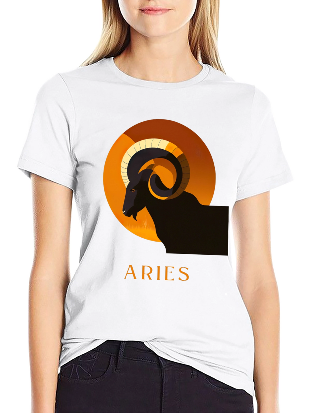 Aries Zodiac T-Shirt - Black Graphic Tee