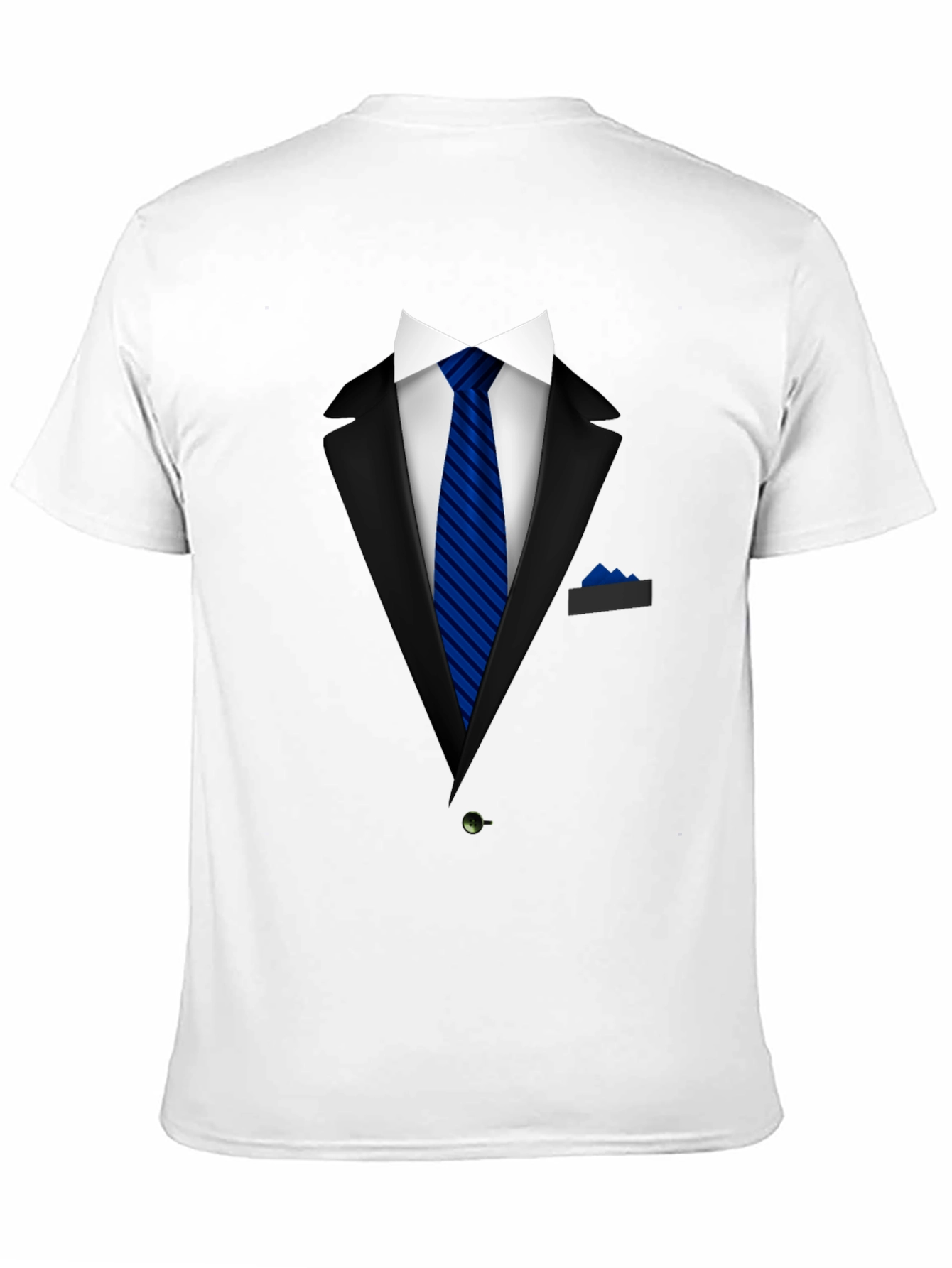 Formal Suit Graphic Tee - Blue Tie