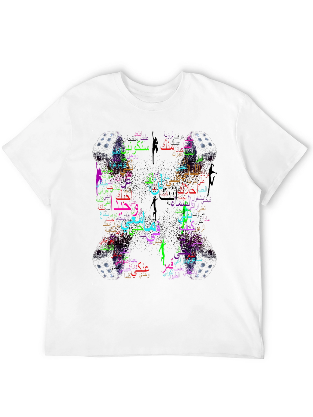 Arabic Script Design Black T-Shirt