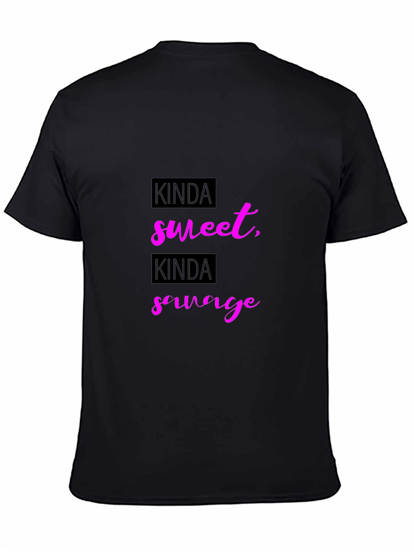 Kinda Sweet Kinda Savage Black Graphic Tee