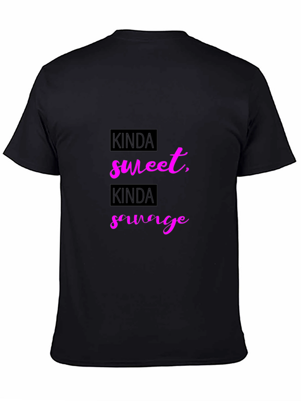 Kinda Sweet Kinda Savage Black Graphic Tee