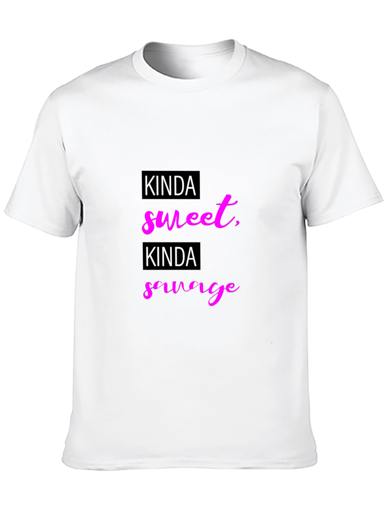 Kinda Sweet Kinda Savage Black Graphic Tee