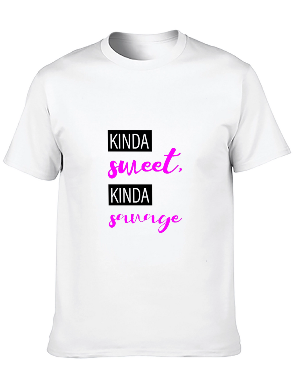 Kinda Sweet Kinda Savage Black Graphic Tee