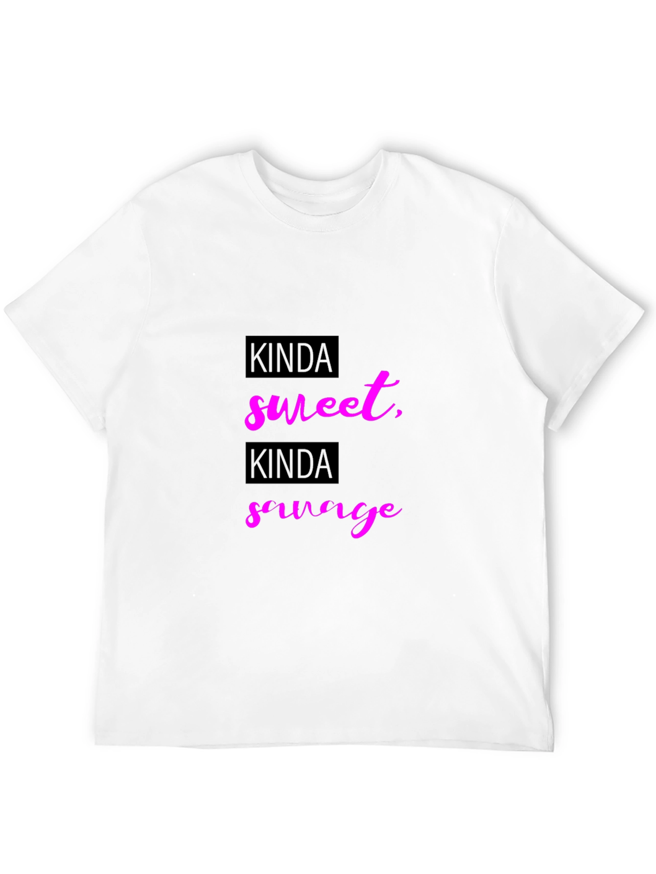 Kinda Sweet Kinda Savage Black Graphic Tee