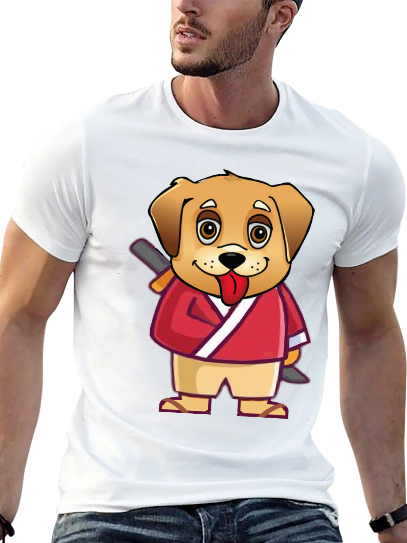 Dog Cartoon Karate T-Shirt