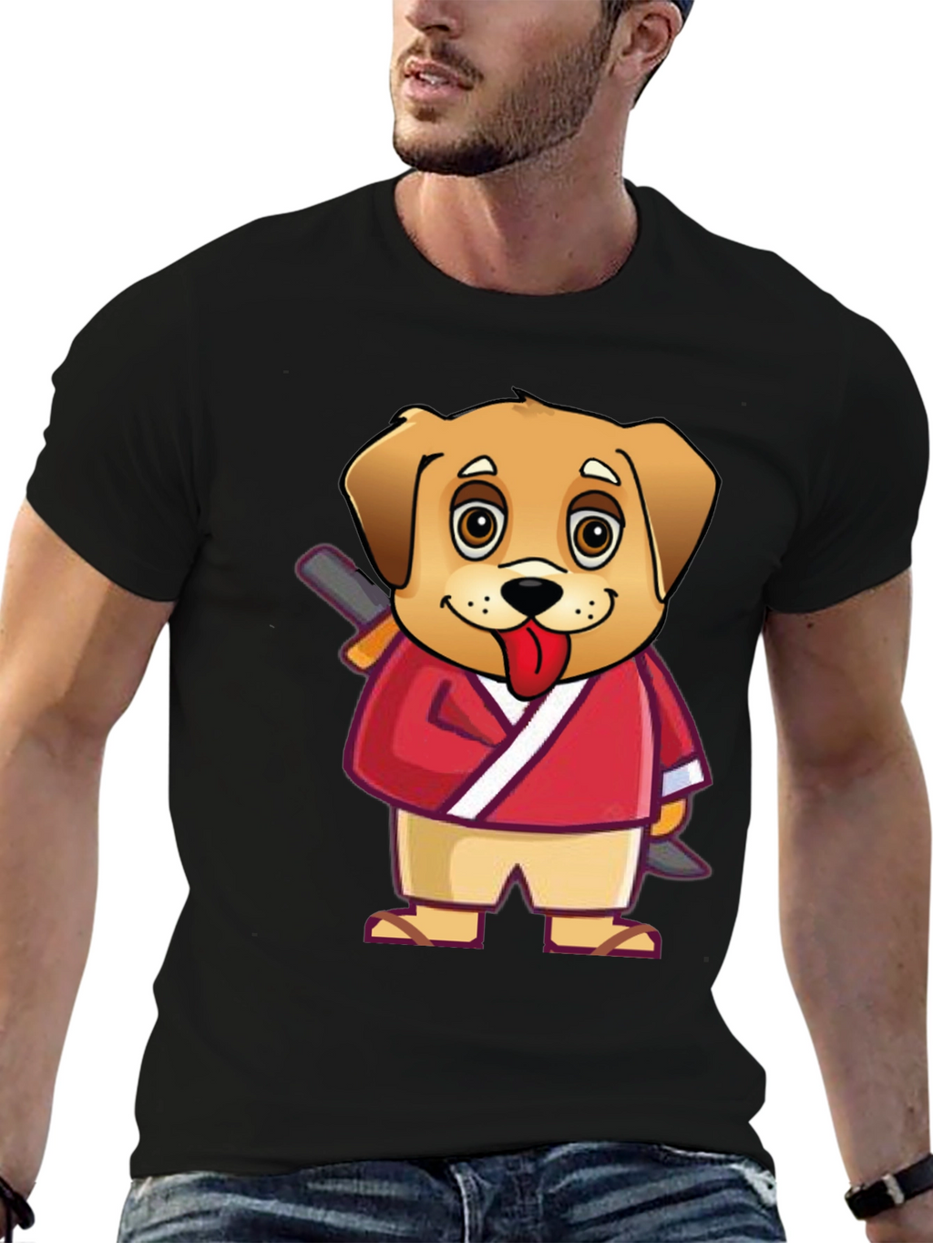 Dog Cartoon Karate T-Shirt