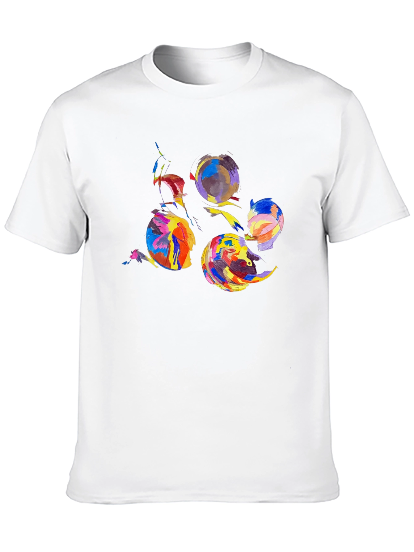 Abstract Art Graphic Black T-Shirt