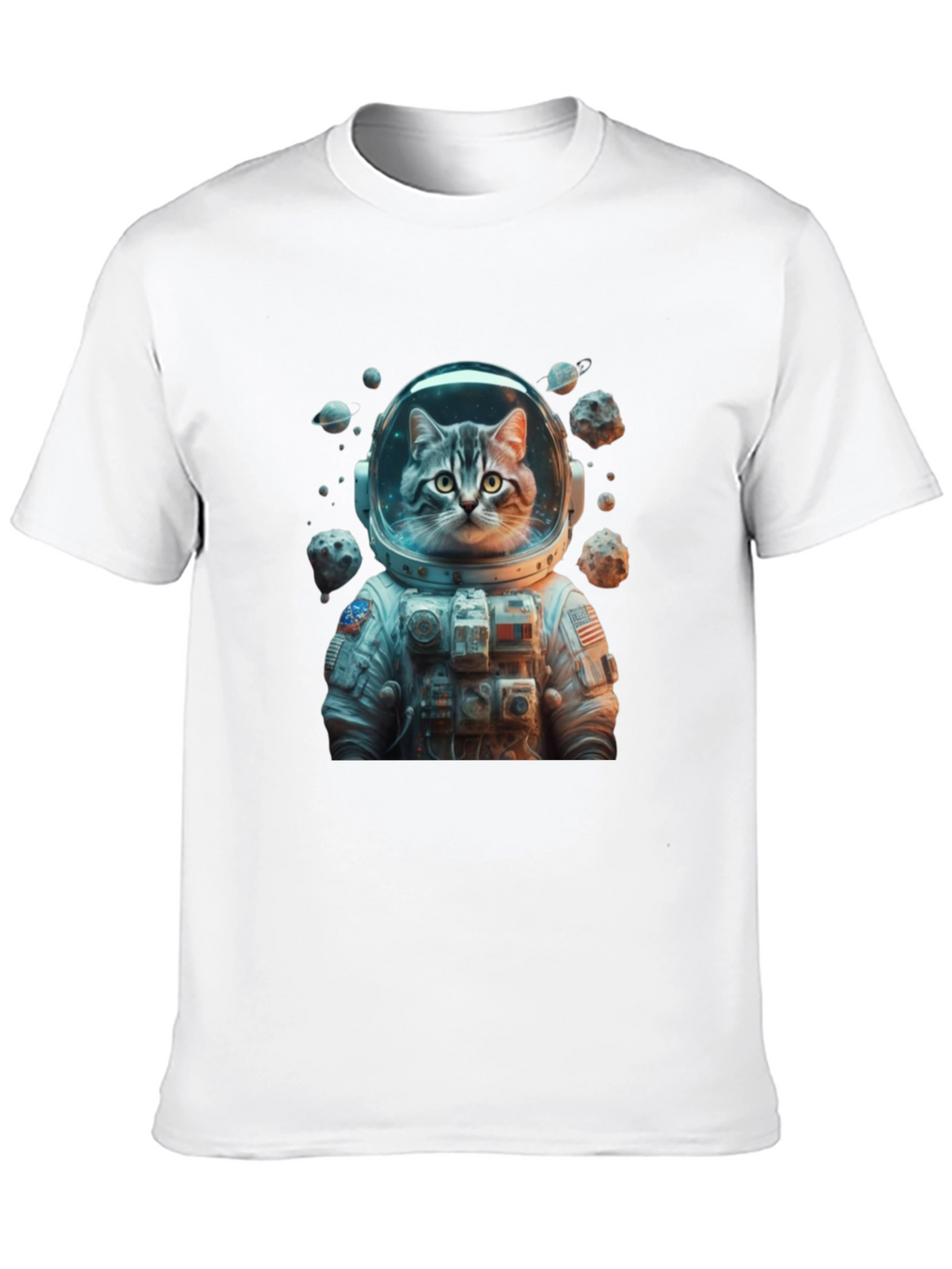 Astronaut Cat T-Shirt - Space Adventure Tee