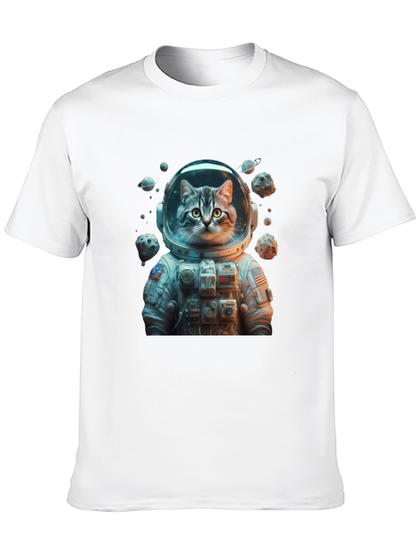 Astronaut Cat T-Shirt - Space Adventure Tee