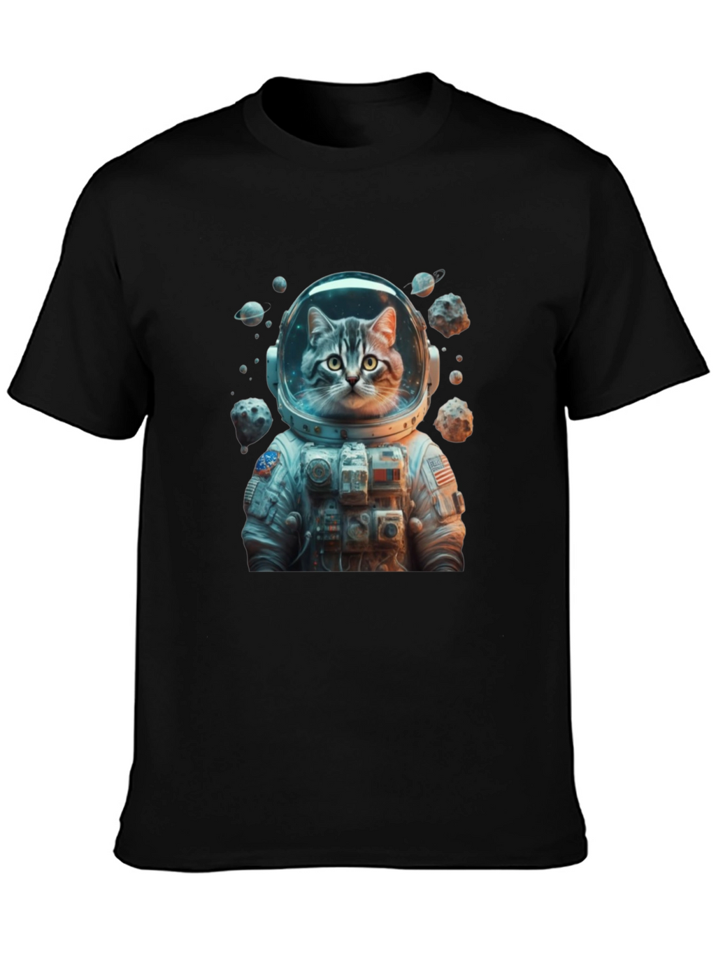 Astronaut Cat T-Shirt - Space Adventure Tee