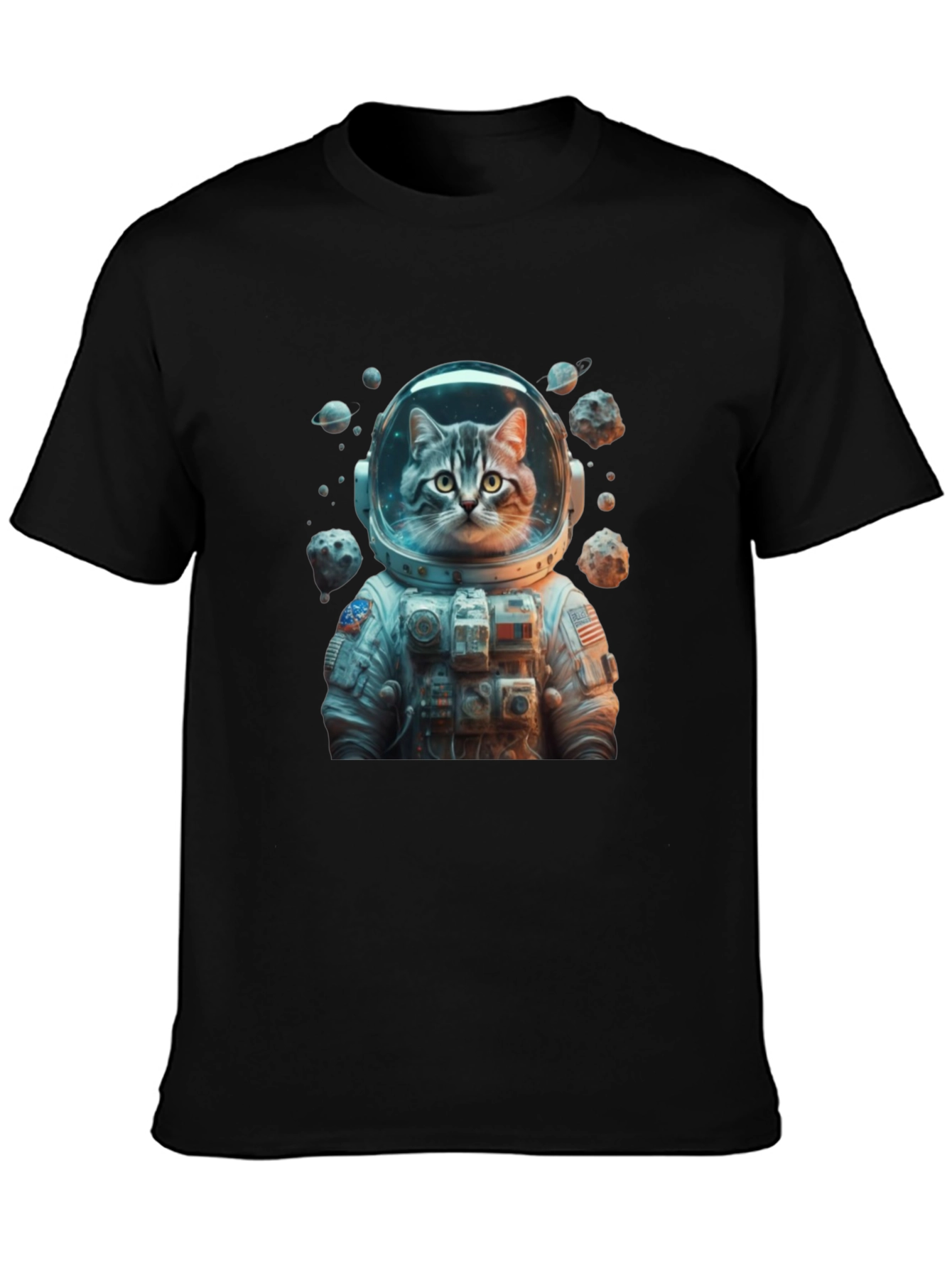 Astronaut Cat T-Shirt - Space Adventure Tee