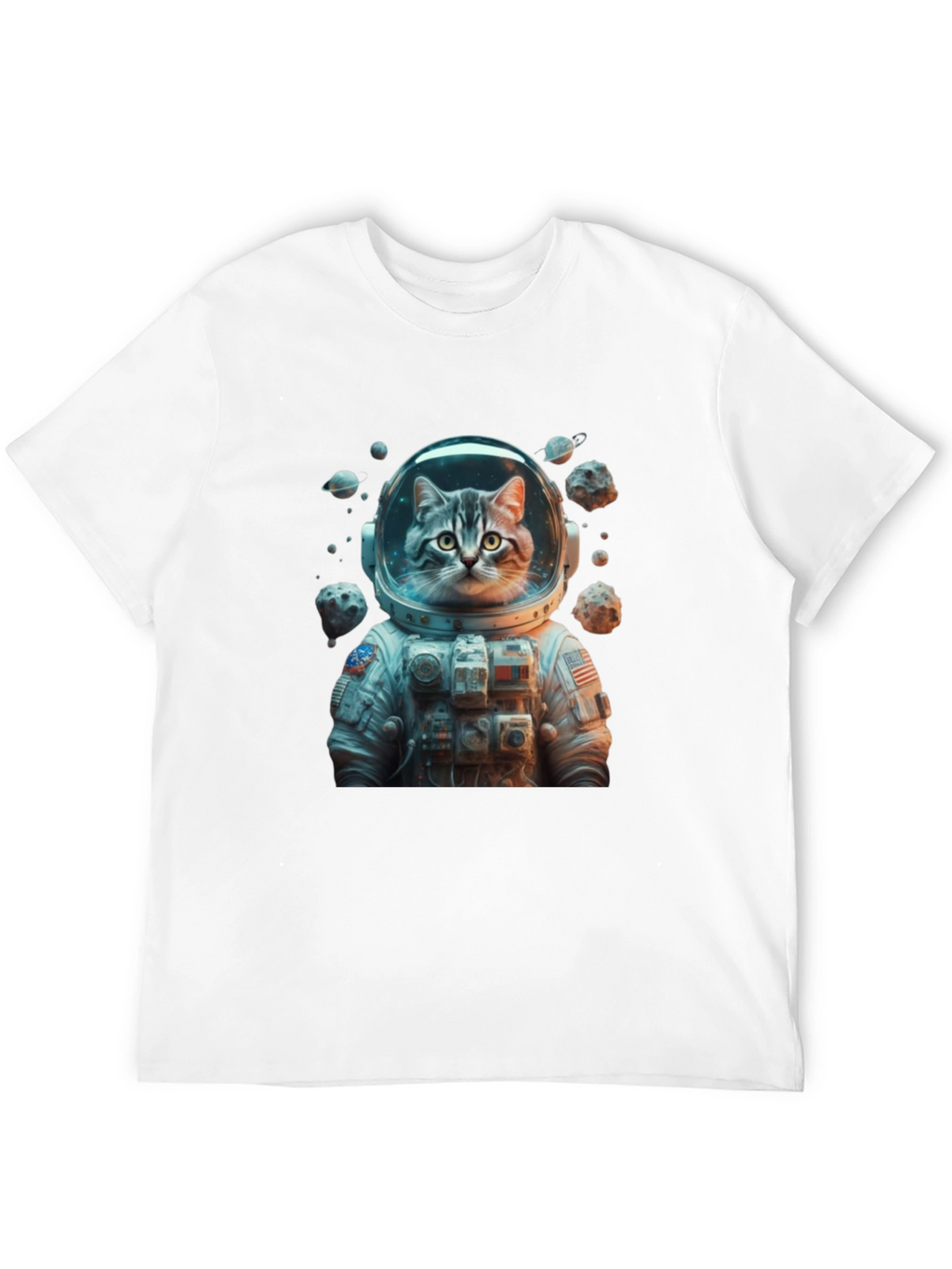 Astronaut Cat T-Shirt - Space Adventure Tee