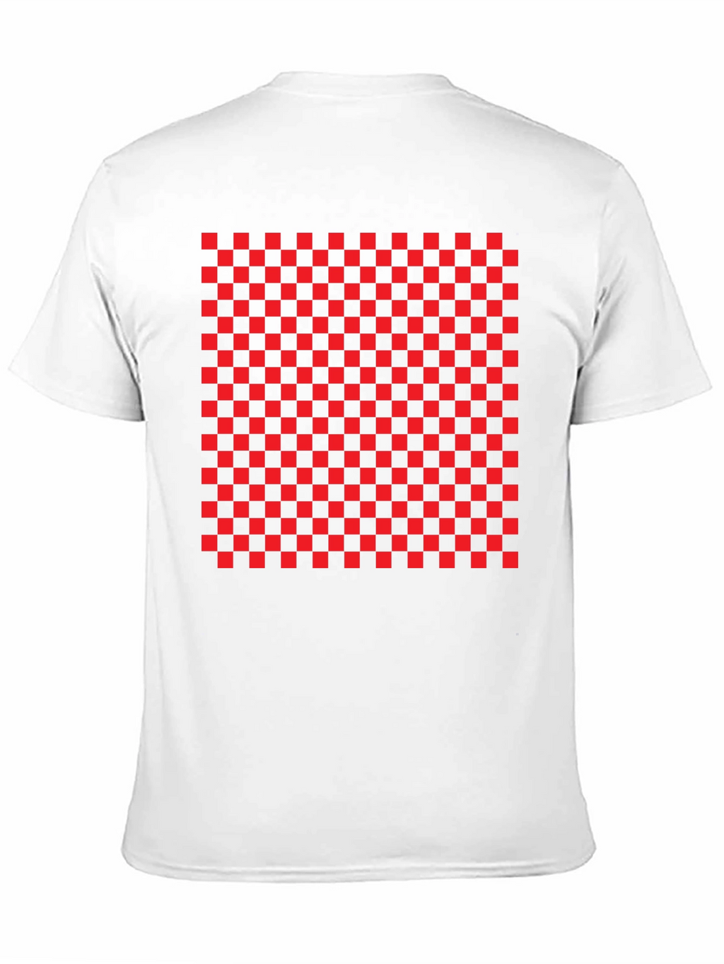 Bold Checkerboard Tee - Statement Graphic T-Shirt