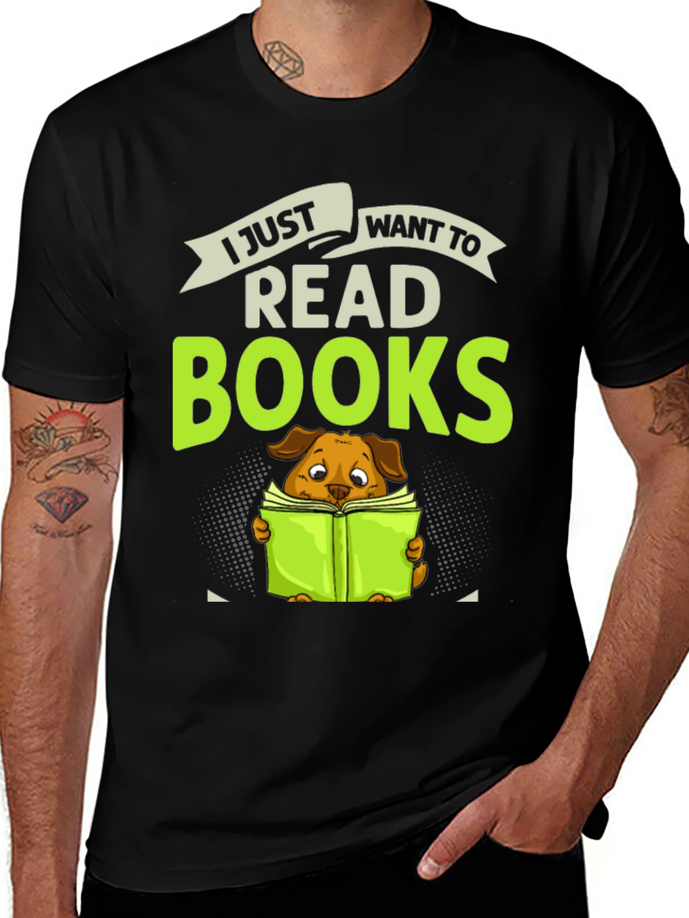 Dog Lover T-Shirt - I Just Want To Read Books