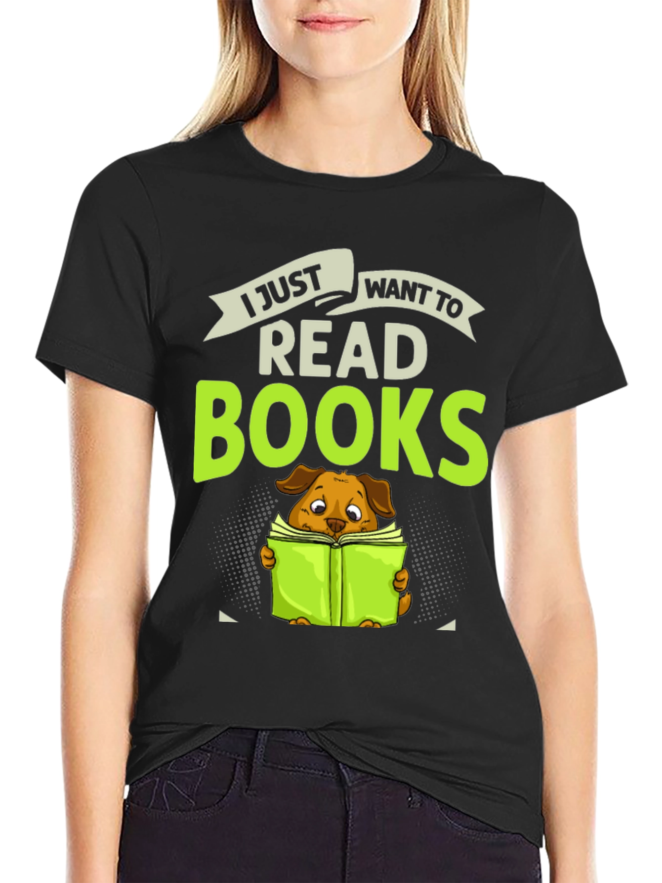Dog Lover T-Shirt - I Just Want To Read Books