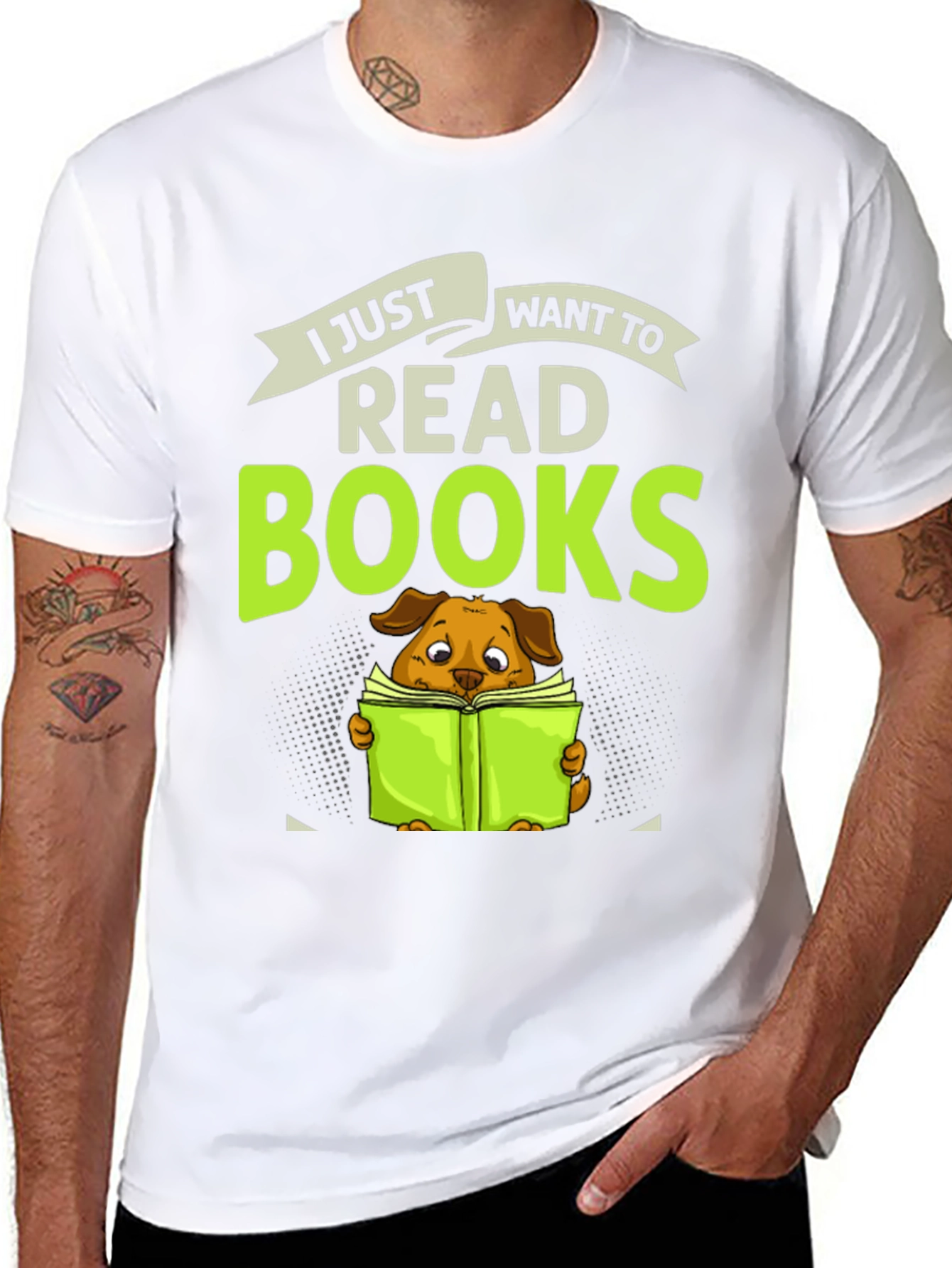 Dog Lover T-Shirt - I Just Want To Read Books
