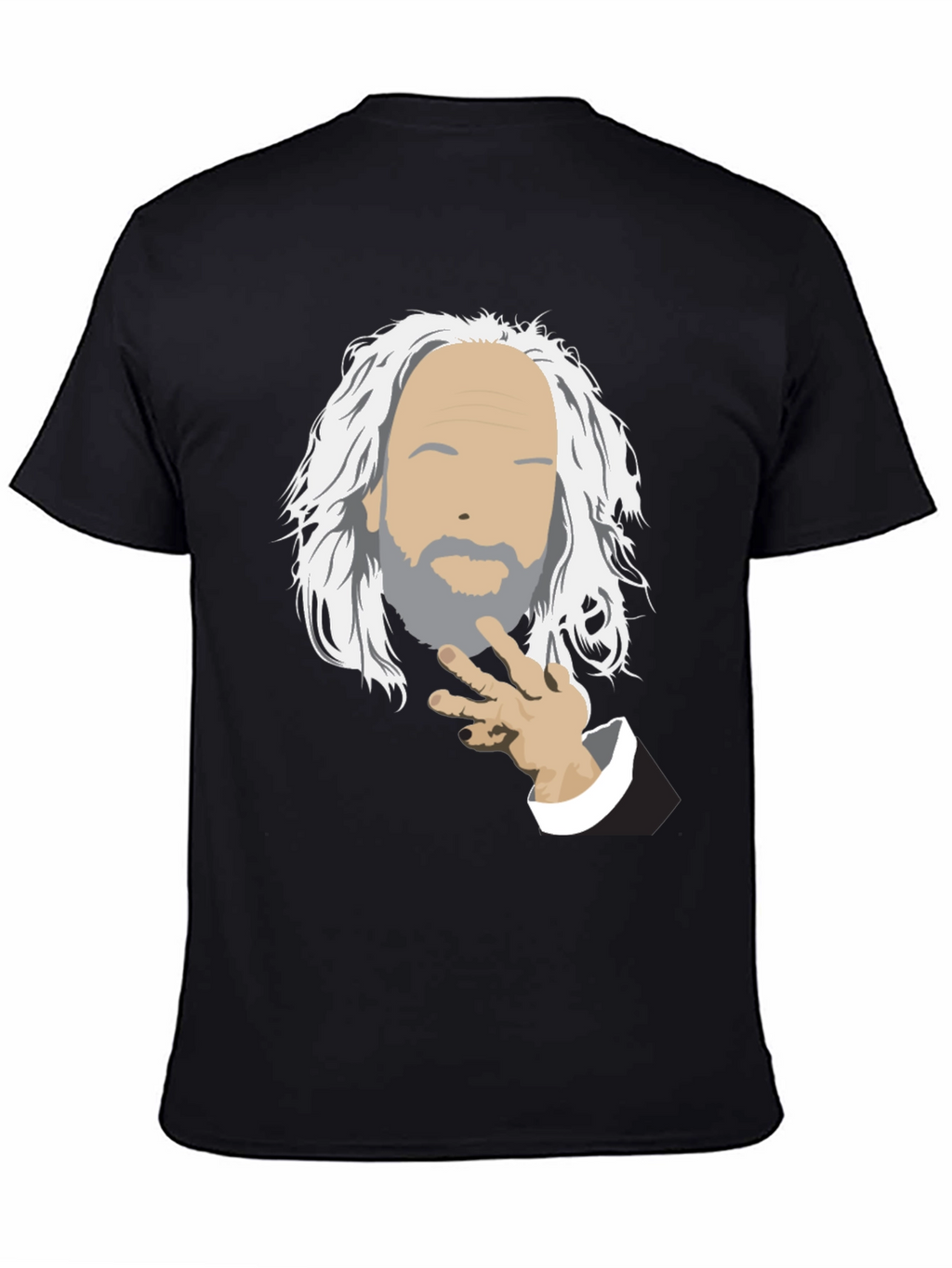 Philosopher Graphic Tee - Black Cotton T-Shirt