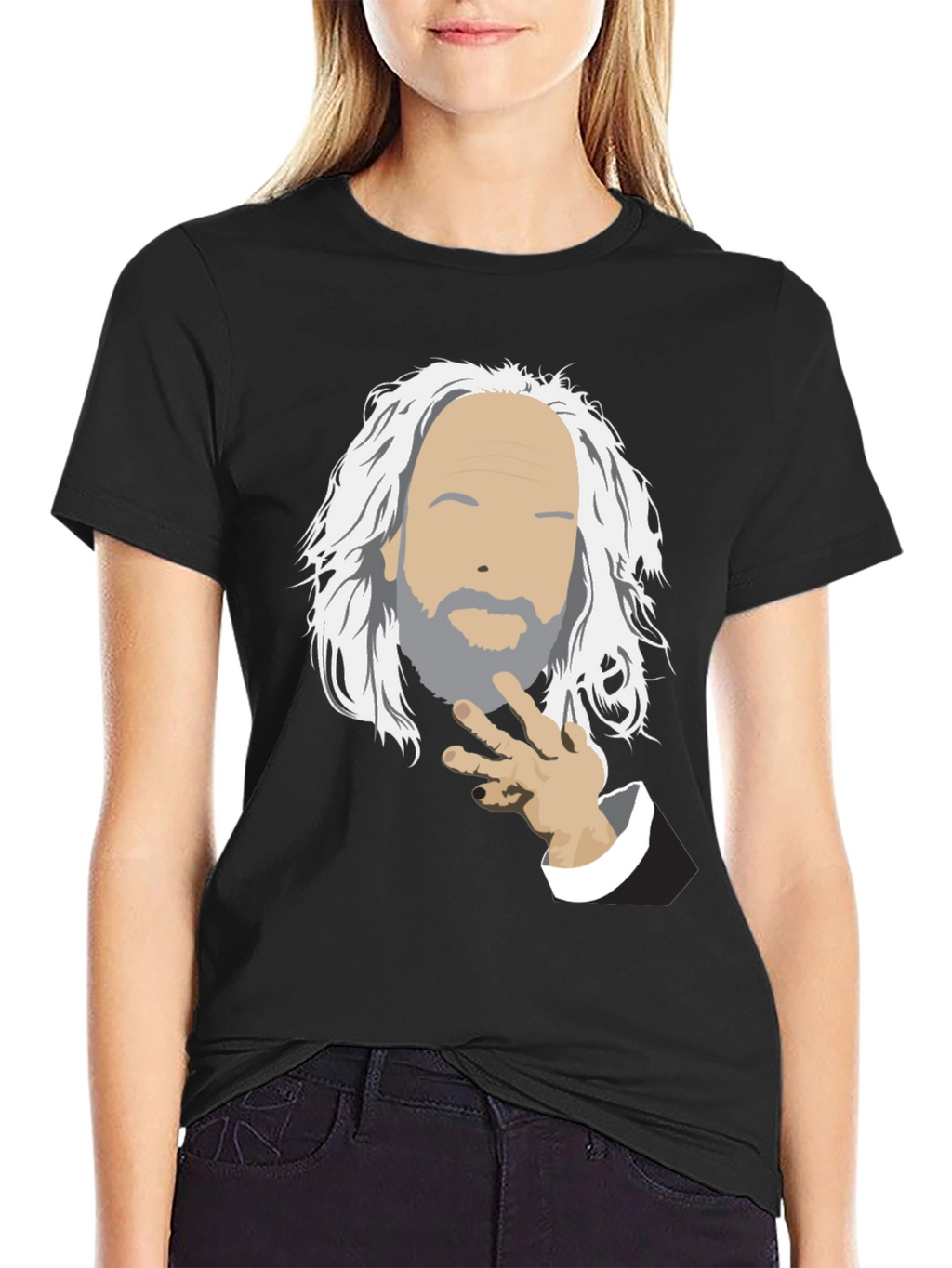 Philosopher Graphic Tee - Black Cotton T-Shirt