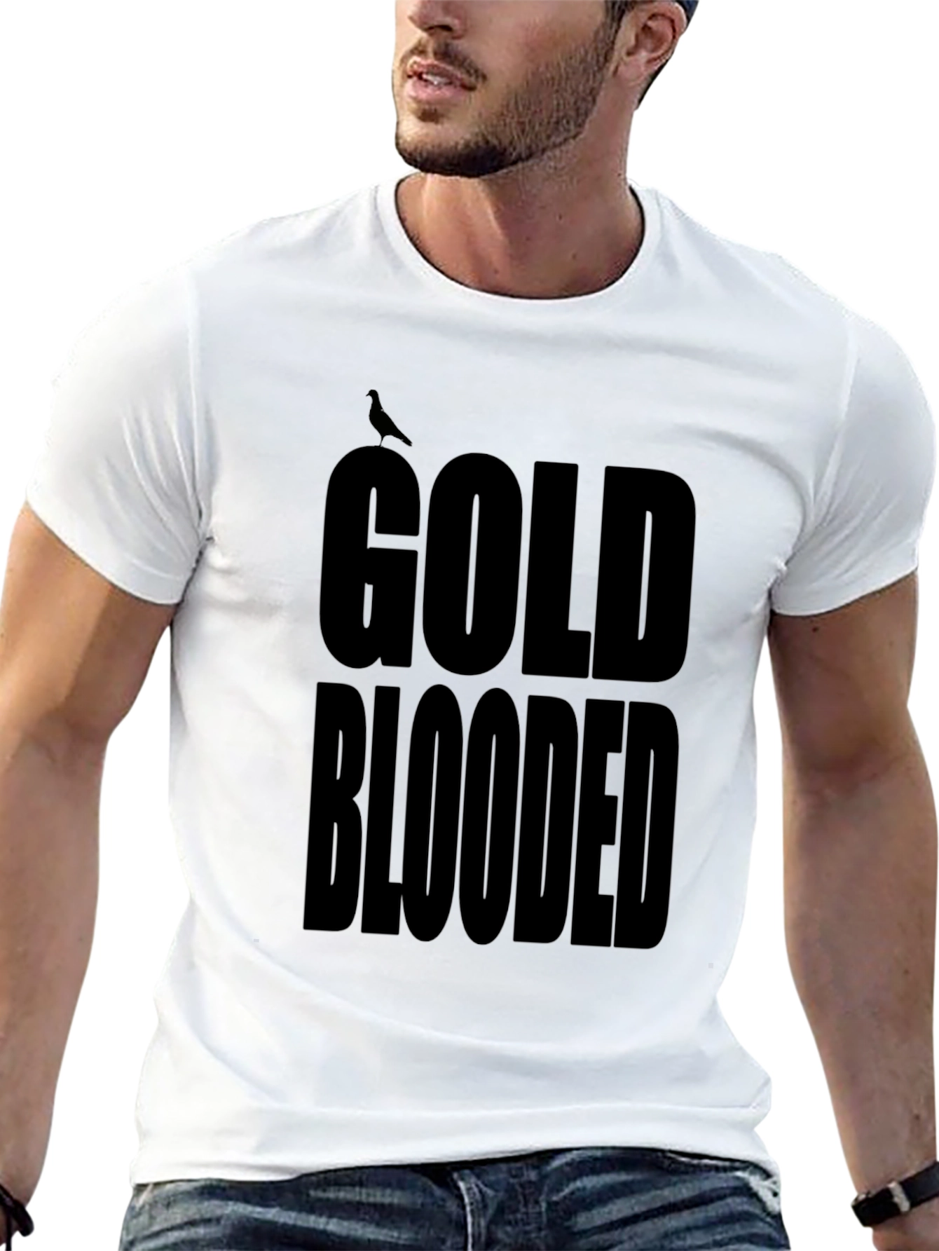 Gold Blooded Black Graphic Tee