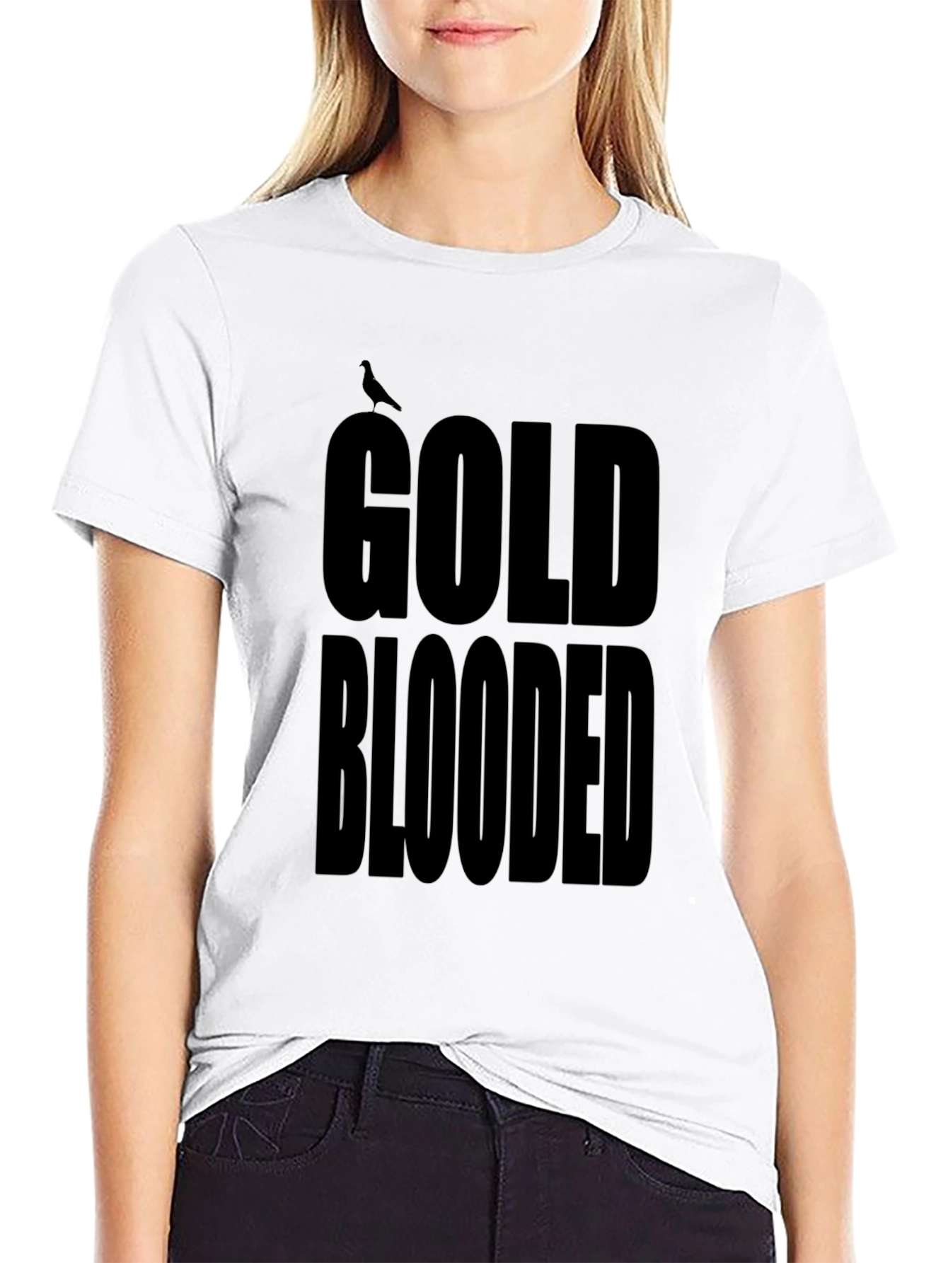 Gold Blooded Black Graphic Tee