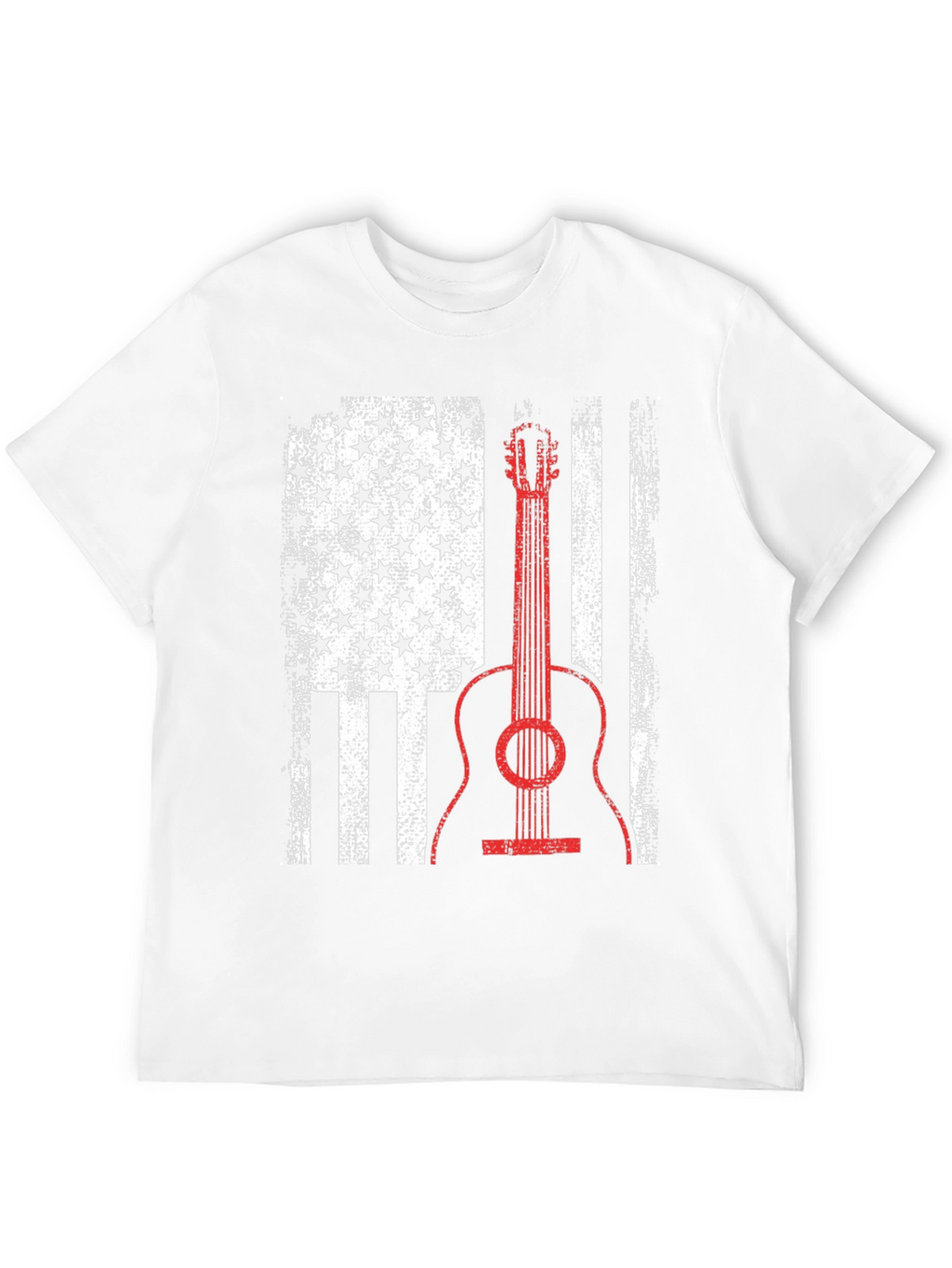 American Flag Guitar T-Shirt