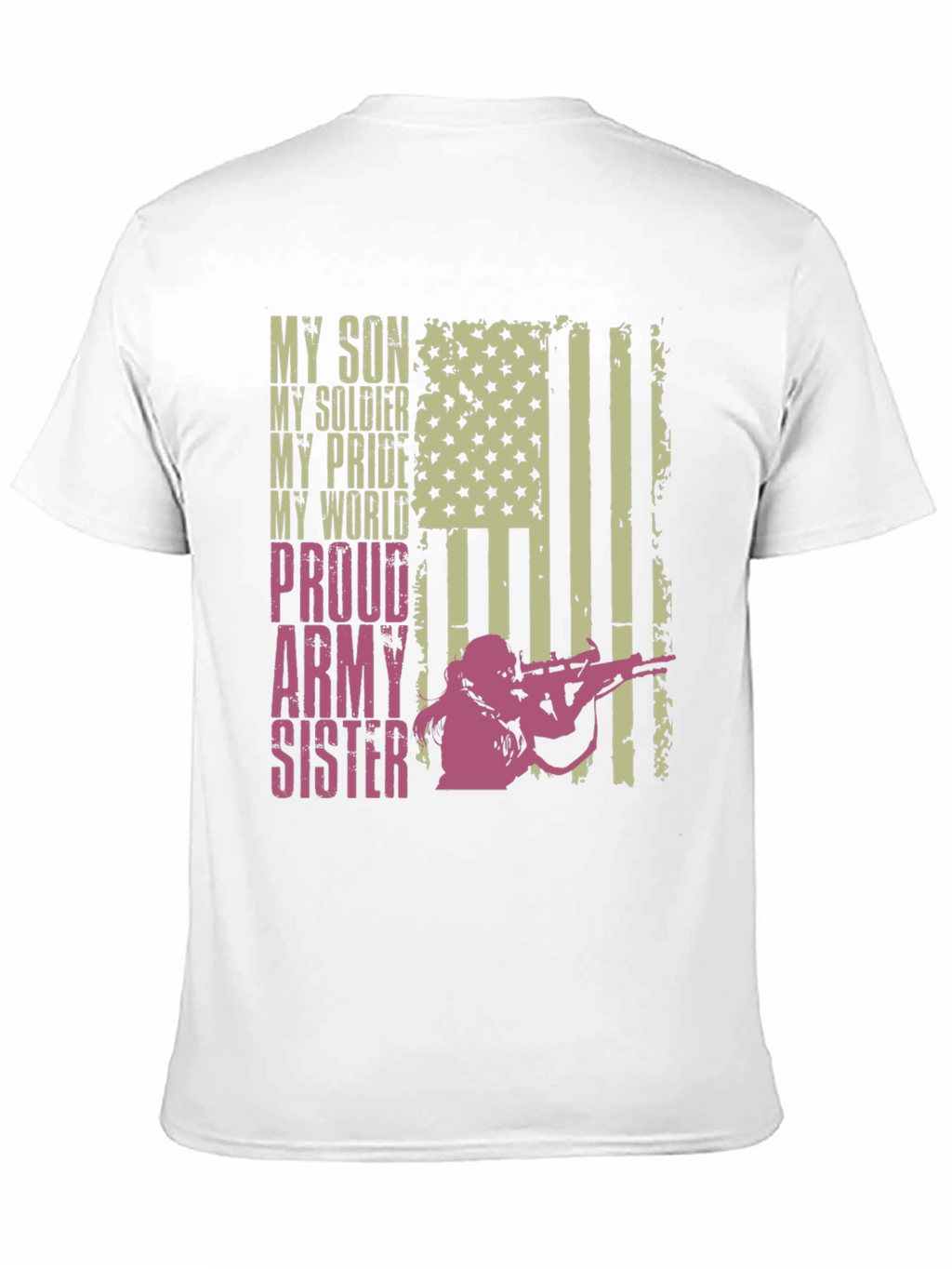 Proud Army Sister T-Shirt - Military Family Tee