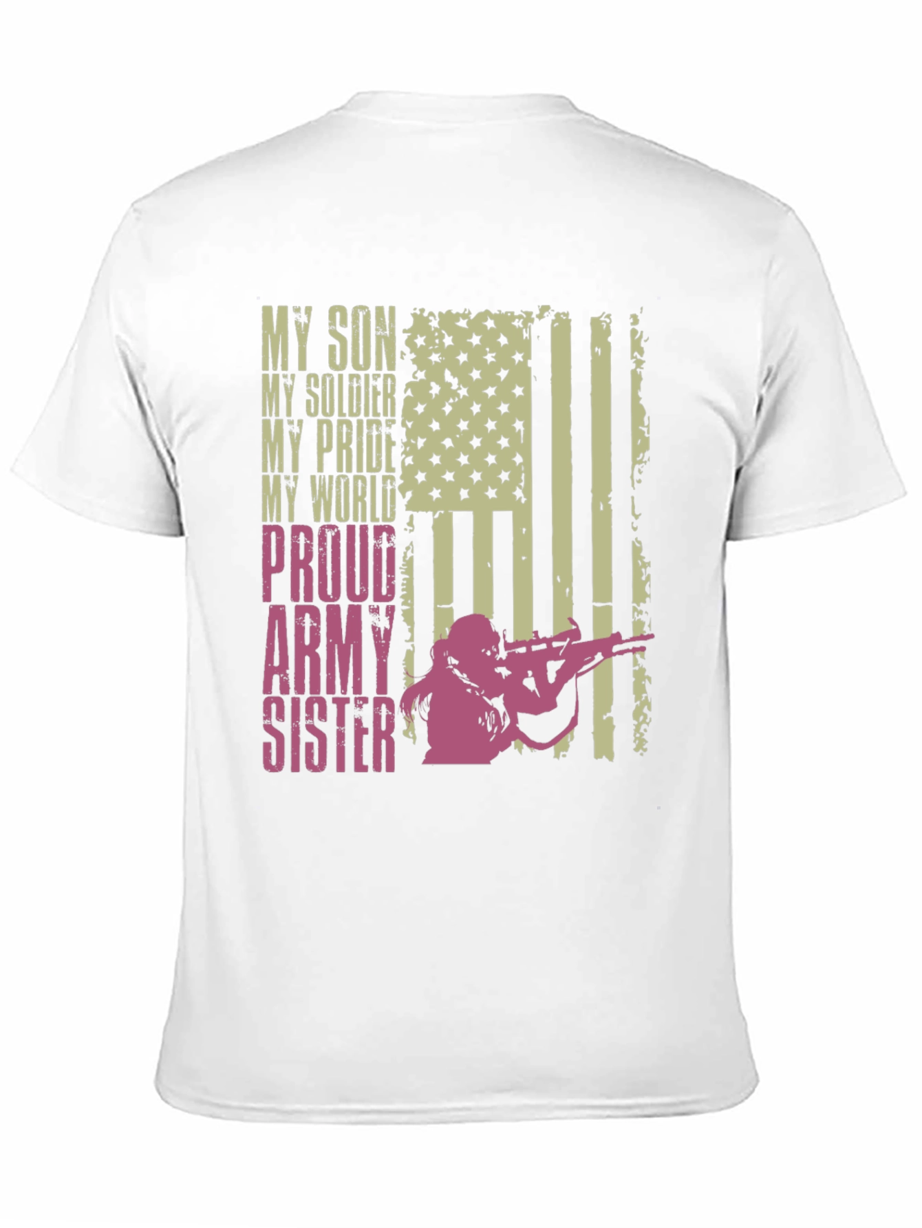Proud Army Sister T-Shirt - Military Family Tee