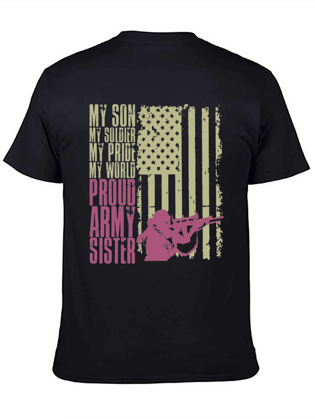 Proud Army Sister T-Shirt - Military Family Tee